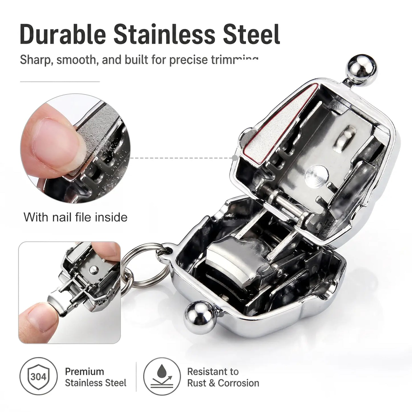 Mini Handbag Shaped Folding Nail Clipper with Keychain