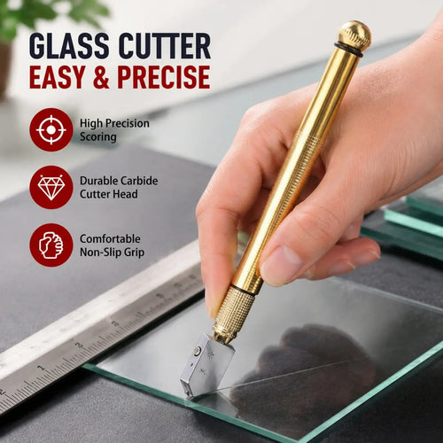 🔥Last Day 50% OFF🔧Diamond Head Glass Cutter – Precision Tool for Smooth 3-15mm Glass Cutting