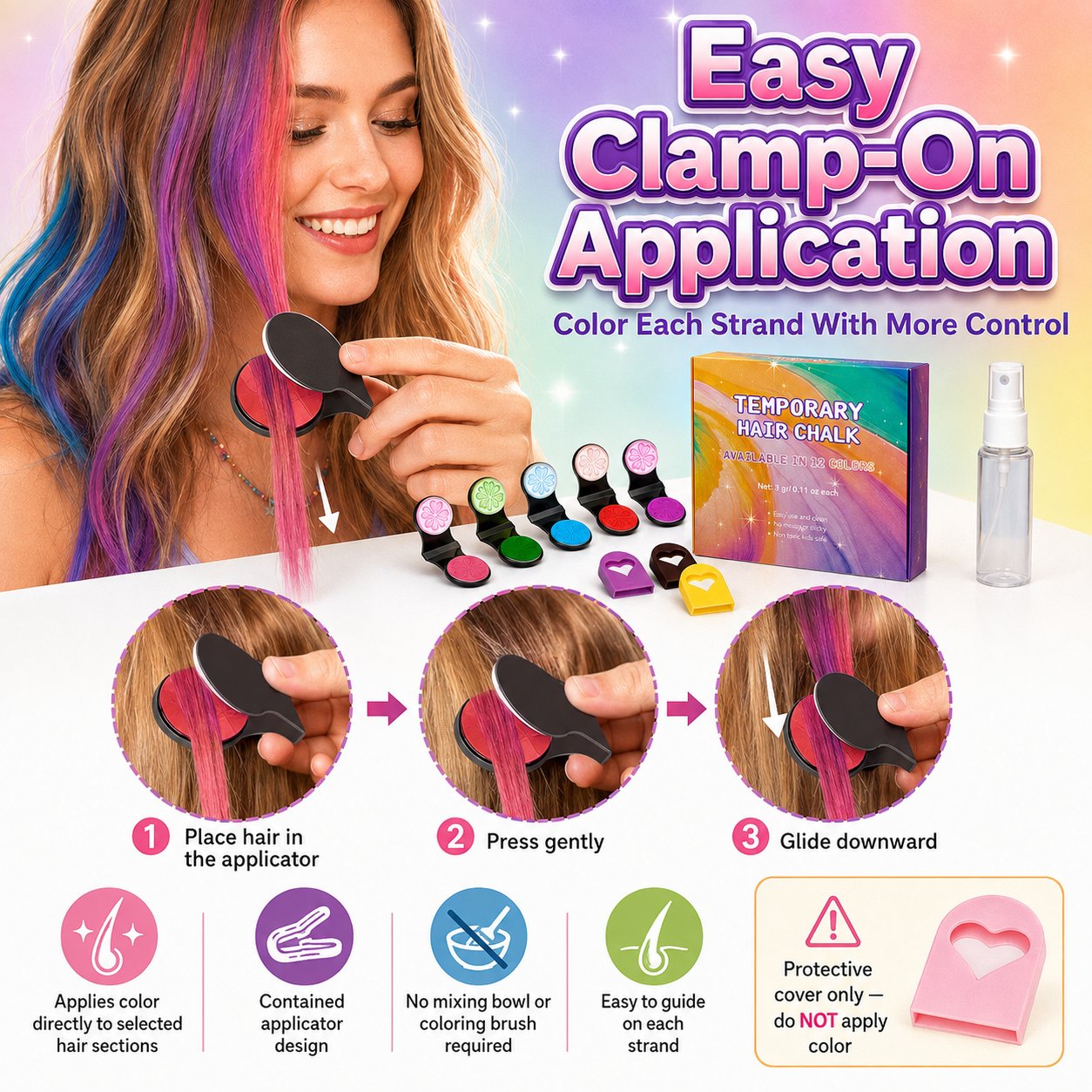 🔥2026 New Arrival 👍🏻Temporary Hair Chalk Powder Set