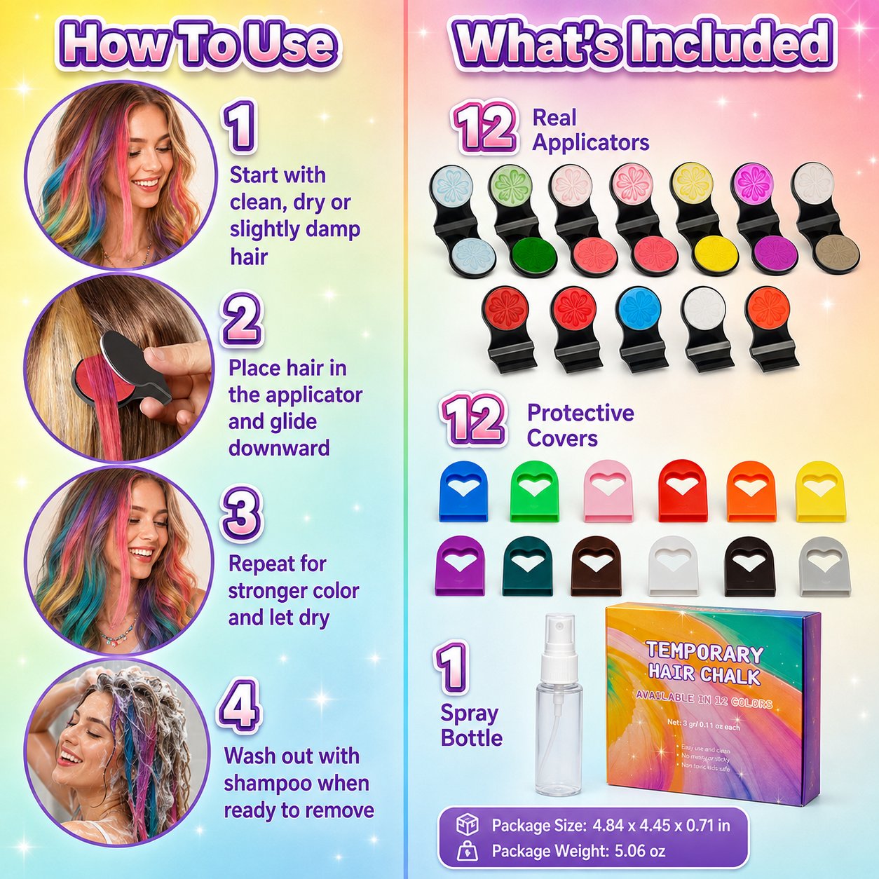 🔥2026 New Arrival 👍🏻Temporary Hair Chalk Powder Set