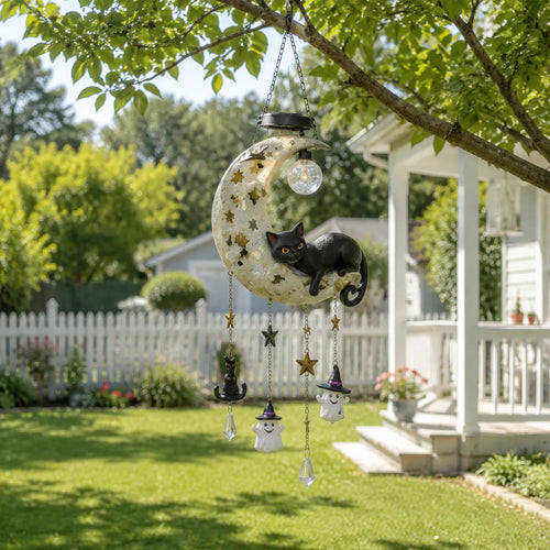 🌙 ✨ A Little Halloween Magic in Every Breeze – Solar Hanging Lantern 🎃
