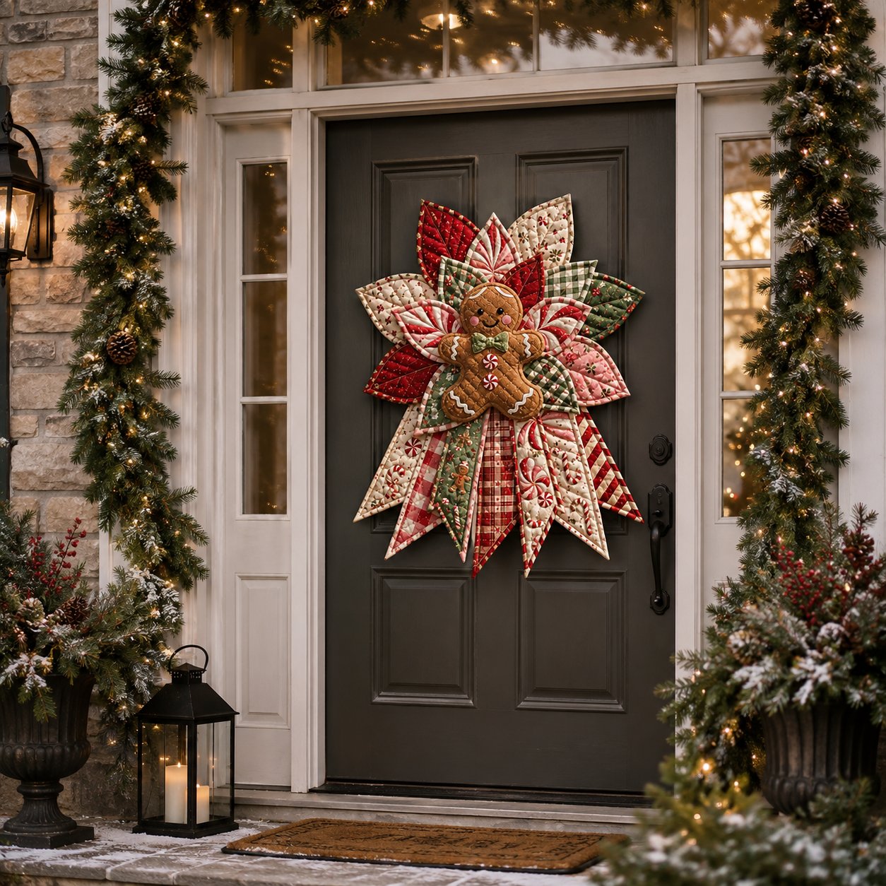 🎉 Holiday Celebration 50% OFF 🎄Christmas Keepsake Quilted Door Hanging DIY Sewing Kit