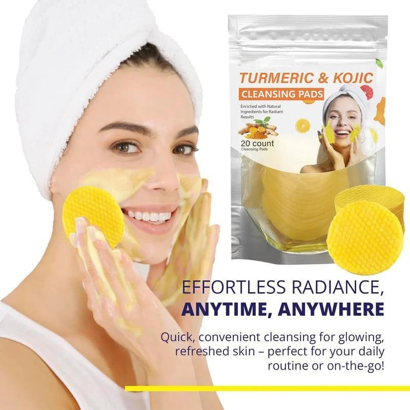 🔥Limited-Time 50% OFF🔥Turmeric & Kojic Cleansing Pads - 20pcs Deep Clean