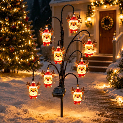 🎄 CHRISTMAS MEGA SALE 65% OFF– Solar Santa Stake Lights 5 Styles Outdoor Yard Decor