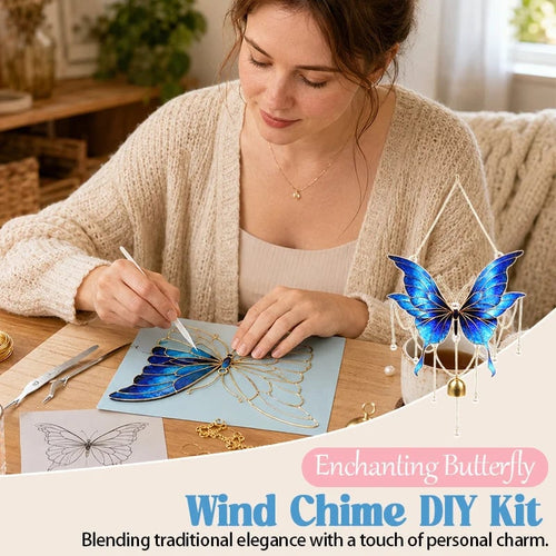 🦋Butterfly Wind Chime DIY Craft Kit – Relaxing Handmade Art Project & Home Decor