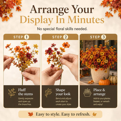 🍂 Fall Faux Flower Bundles – Easy Autumn Porch Decor For Planters & Baskets
