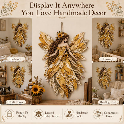 🔥🧚‍♀️ Fairy Wing Patchwork DIY Kit – Create A Magical Handmade Fabric Wall Hanging