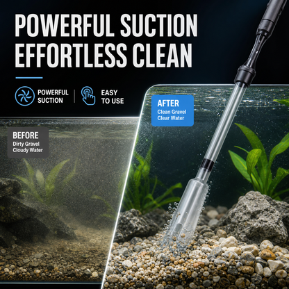 🐠 Electric Aquarium Gravel Cleaner & Water Changer Vacuum