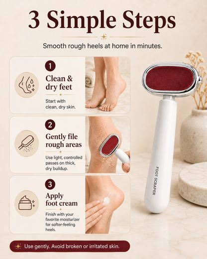 🦶 Manual Heel Callus Remover – Foot File for Dry, Rough Feet