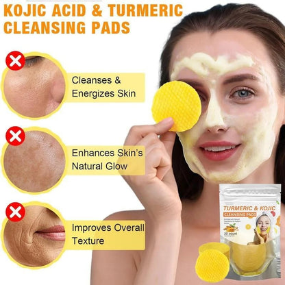 🔥Limited-Time 50% OFF🔥Turmeric & Kojic Cleansing Pads - 20pcs Deep Clean
