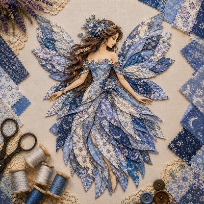 🔥🧚‍♀️ Fairy Wing Patchwork DIY Kit – Create A Magical Handmade Fabric Wall Hanging