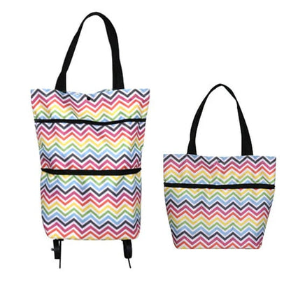 🛒 Foldable Grocery Cart Bag – The Rolling Shopping Bag That Saves Your Back