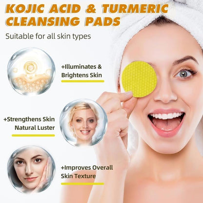 🔥Limited-Time 50% OFF🔥Turmeric & Kojic Cleansing Pads - 20pcs Deep Clean