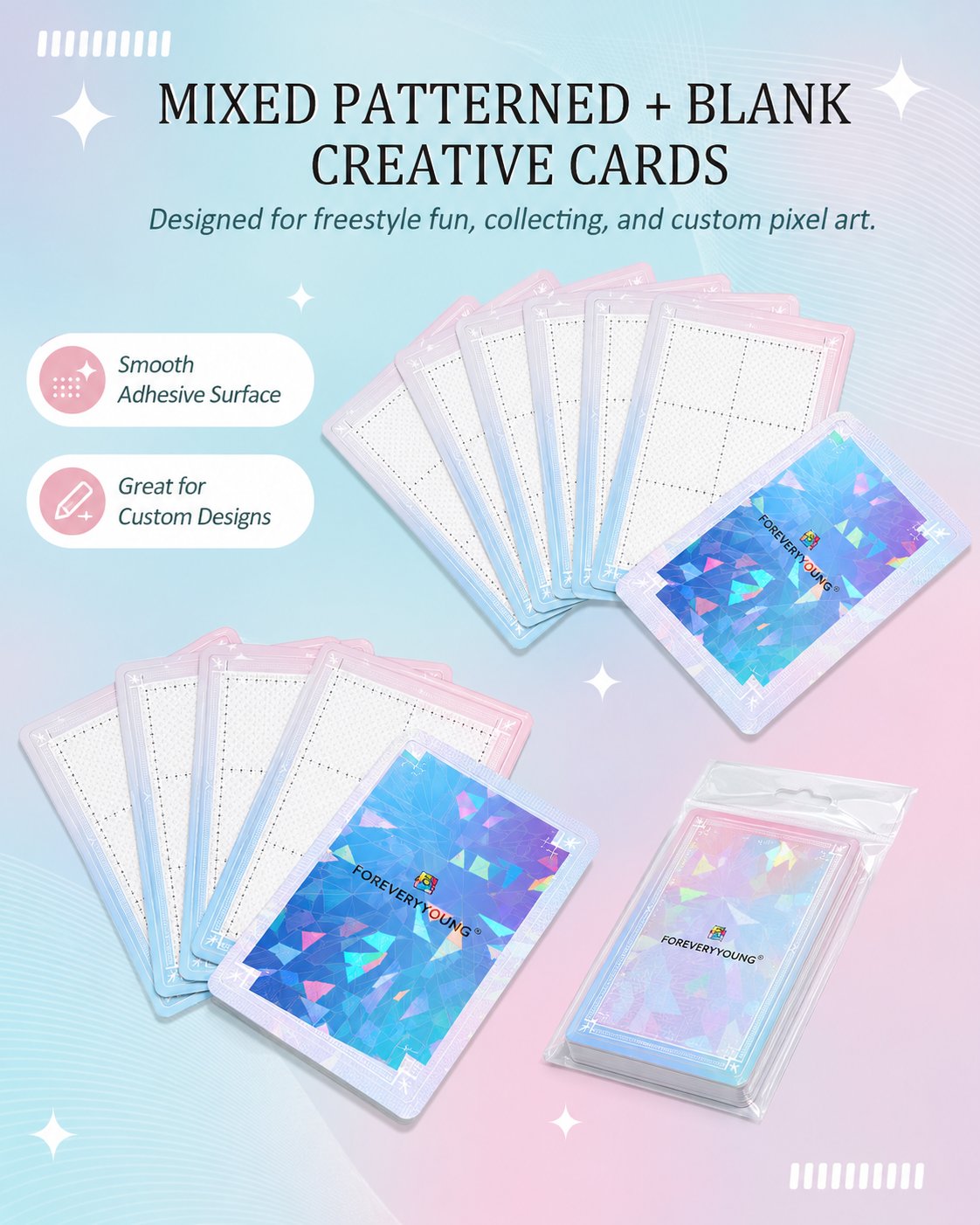 👨‍🎨✨30PCS Freestyle Mini Diamond Art Card Kit – Cute DIY Pixel Craft