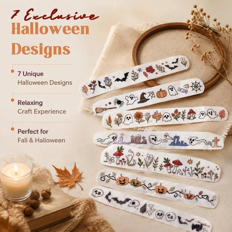 💥 LAST DAY 49% OFF 🎃🪡Halloween Embroidery Pattern Collection