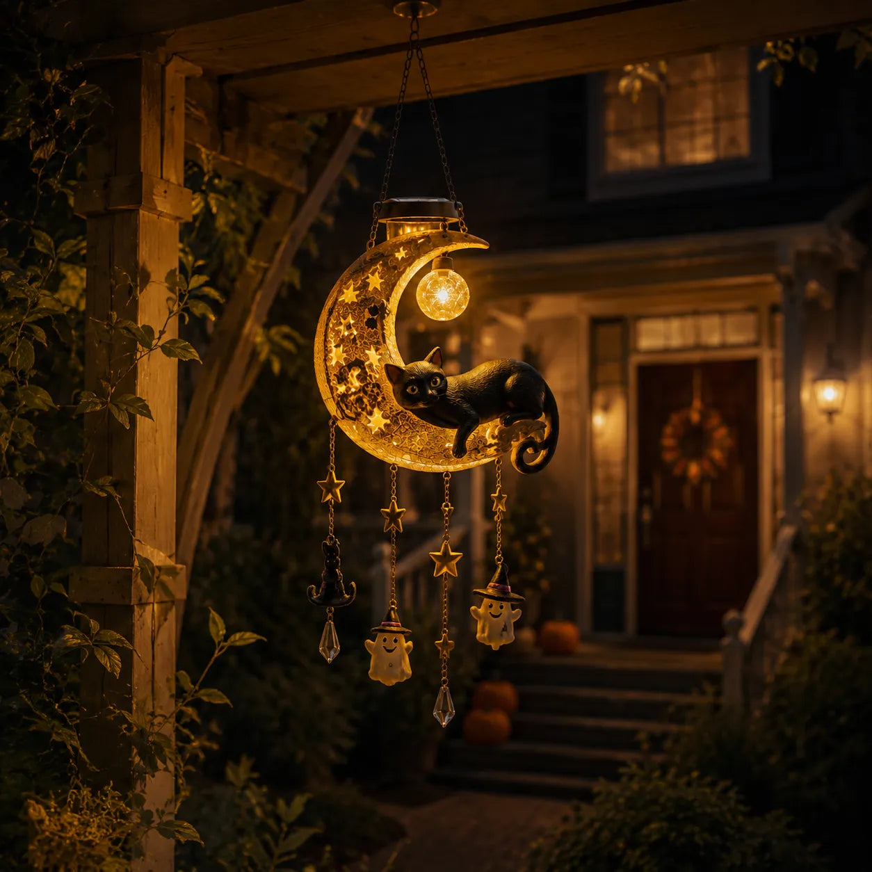 🌙 ✨ A Little Halloween Magic in Every Breeze – Solar Hanging Lantern 🎃