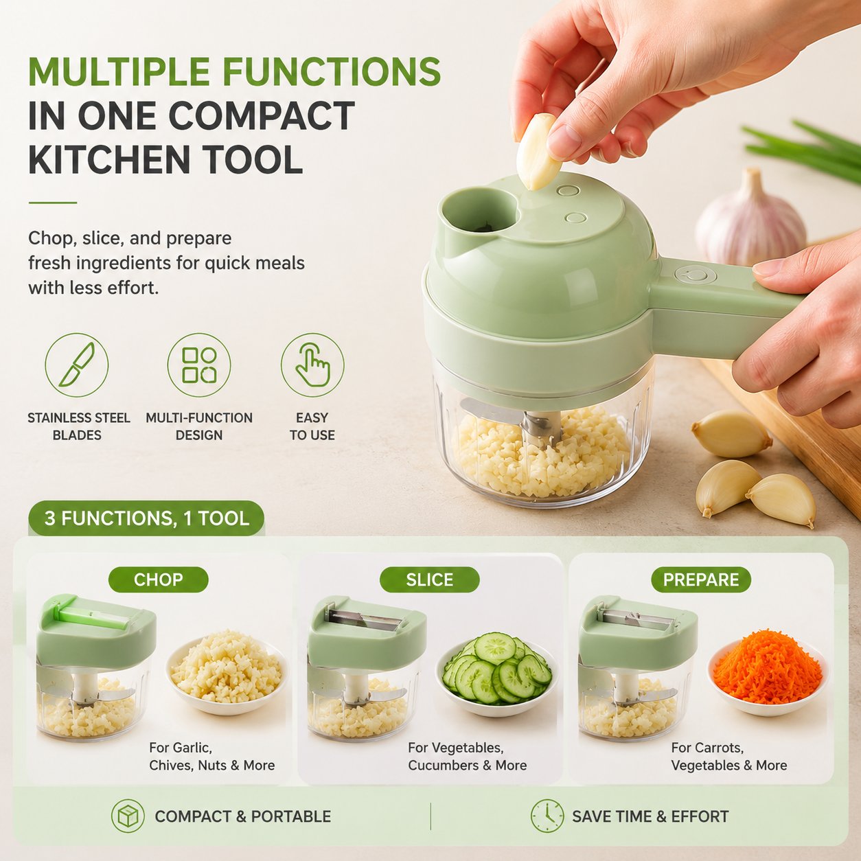 🔪Handheld Vegetable Slicer — Fresh Vegetable Slicing Made Simple In Seconds🥕