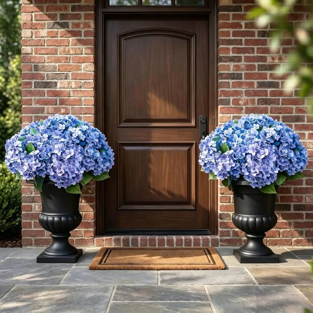 🌸 Outdoor Artificial Hydrangea Flowers – UV Resistant, Waterproof & Windproof 🌿