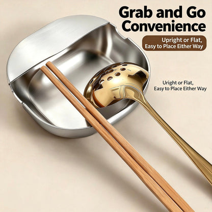 🥳2026 HOT SALE🏡🍳 Premium Thickened Stainless Steel Spoon Rest