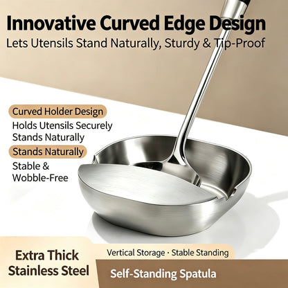 🥳2026 HOT SALE🏡🍳 Premium Thickened Stainless Steel Spoon Rest