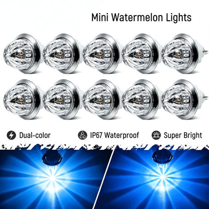 LED Watermelon Side Marker Lights 12V-24V Truck Trailer