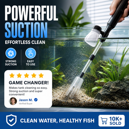 🐠 Electric Aquarium Gravel Cleaner & Water Changer Vacuum