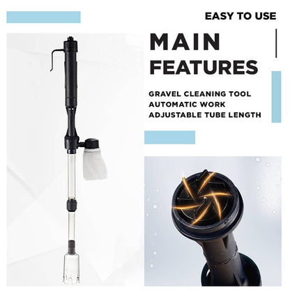 🐠 Electric Aquarium Gravel Cleaner & Water Changer Vacuum