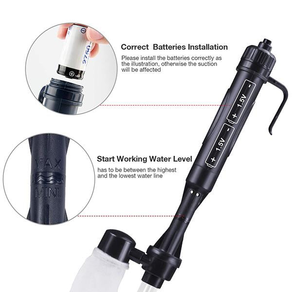 🐠 Electric Aquarium Gravel Cleaner & Water Changer Vacuum